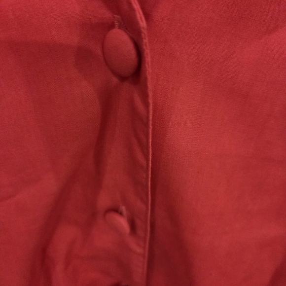 vintage red Wrangler Western-style shirt featuring beaded fringe on the shoulder - Picture 5 of 5